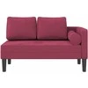 Poilsio sofa su pagalvėlėmis, raudonojo vyno spalvos, aksomas