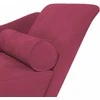 Poilsio sofa su pagalvėlėmis, raudonojo vyno spalvos, aksomas