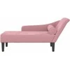 Poilsio sofa su pagalvėlėmis, rožinės spalvos, aksomas