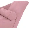 Poilsio sofa su pagalvėlėmis, rožinės spalvos, aksomas