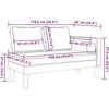Poilsio sofa su pagalvėmis, juoda, dirbtinė oda