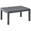 Sodo stalas, antracito spalvos, 78x55x38cm, plastikas