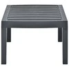 Sodo stalas, antracito spalvos, 78x55x38cm, plastikas