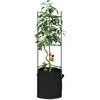Pomidorų narvai su augalų maišeliais, 4vnt., 116cm, plienas/PP