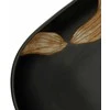 Praustuvas ant stalviršio, juodas, 59x40x14cm, keramika, ovalus