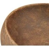 Praustuvas ant stalviršio, rudas, 59x40x15cm, keramika, ovalus