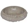 Praustuvas, pilkos spalvos, skersmuo 40x12cm, marmuras