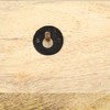 Prie sienos montuojama paltų kabykla, 60x15x20cm, mango mediena