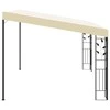 Prie sienos montuojama pavėsinė, kreminės spalvos, 4x3x2,5m