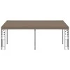 Prie sienos montuojama pavėsinė, taupe spalvos, 6x3x2,5m