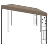Prie sienos montuojama pavėsinė, taupe spalvos, 6x3x2,5m