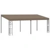 Prie sienos montuojama pavėsinė, taupe spalvos, 6x3x2,5m