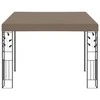 Prie sienos montuojama pavėsinė, taupe spalvos, 3x3x2,5m