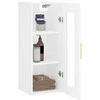 Prie sienos montuojama spintelė, baltos spalvos, 34,5x34x90cm