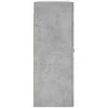 Prie sienos montuojama spintelė, betono, 69,5x34x90cm, mediena