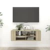TV staliukas Sieninė TV spintelė, ąžuolo, 102x35x35cm, apdirbta mediena