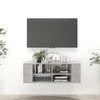 TV staliukas Sieninė TV spintelė, pilka, 102x35x35cm, apdirbta mediena