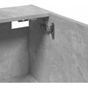 Prie sienos montuojama vonios spintelė, pilka, 32x20x67cm