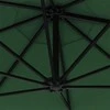 Prie sienos montuojamas sodo skėtis su LED, žalias, 300cm