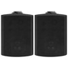 Prie sienos montuojami stereo garsiakalbiai, 2vnt., juodi, 100W