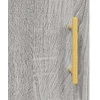 Prie sienos montuojamos spintelės, 2vnt., pilkos, 69,5x34x90cm