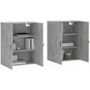 Prie sienos montuojamos spintelės, 2vnt., betono, 69,5x34x90cm
