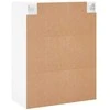 Prie sienos montuojamos spintelės, 2vnt., baltos, 69,5x34x90cm