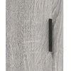 Prie sienos montuojamos spintelės, 2vnt., pilkos, 69,5x34x90cm