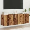 TV staliukas Prie sienos montuojamos TV spintelės, 2vnt., medžio, 60x30x41cm
