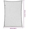 Priekabos tinklas su elastine virve, juodas, 3,5x2,5m, PP