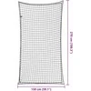 Priekabos tinklas su elastine virve, juodas, 2,7x1,5m, PP