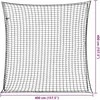 Priekabos tinklas su elastine virve, juodas, 4x4m, PP
