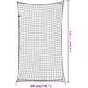 Priekabos tinklas su elastine virve, juodas, 5x3m, PP