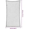 Priekabos tinklas su elastine virve, juodas, 4,5x2,5m, PP