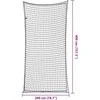 Priekabos tinklas su elastine virve, juodas, 4x2m, PP