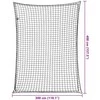 Priekabos tinklas su elastine virve, juodas, 4x3m, PP