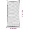 Priekabos tinklas su elastine virve, juodas, 7x3,5m, PP