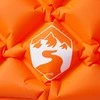 Pripučiamas stovyklavimo čiužinys su pagalve, oranžinis