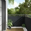 Privatumo suteikianti pertvara, antracito, 500x90cm, PVC