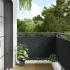 Privatumo suteikianti pertvara, antracito, 600x75cm, PVC