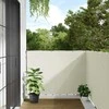 Privatumo suteikianti balkono pertvara, balta, 600x120cm, PVC
