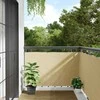 Privatumo suteikianti balkono pertvara, kreminė, 600x90cm, PVC