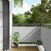 Privatumo suteikianti balkono pertvara, pilka, 400x75cm, PVC
