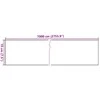 Privatumo suteikianti sodo pertvara, žalia, 70x0,19m, PVC