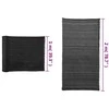 Privatumo suteikiantis tinklelis, juodas, 2x25 m, HDPE