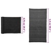 Privatumo suteikiantis tinklelis, juodas, 1,5x10 m, HDPE