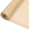 Privatumo suteikiantis tinklelis, smėlio, 2x10m, HDPE, 195g/m²
