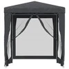 Proginė palapinė su 4 sienomis, antracito, 2x2m, HDPE