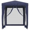 Proginė palapinė su 4 tinklinėmis sienomis, mėlyna, 2x2m, HDPE