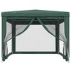 Proginė palapinė su 4 tinklinėmis sienomis, žalia, 3x4m, HDPE